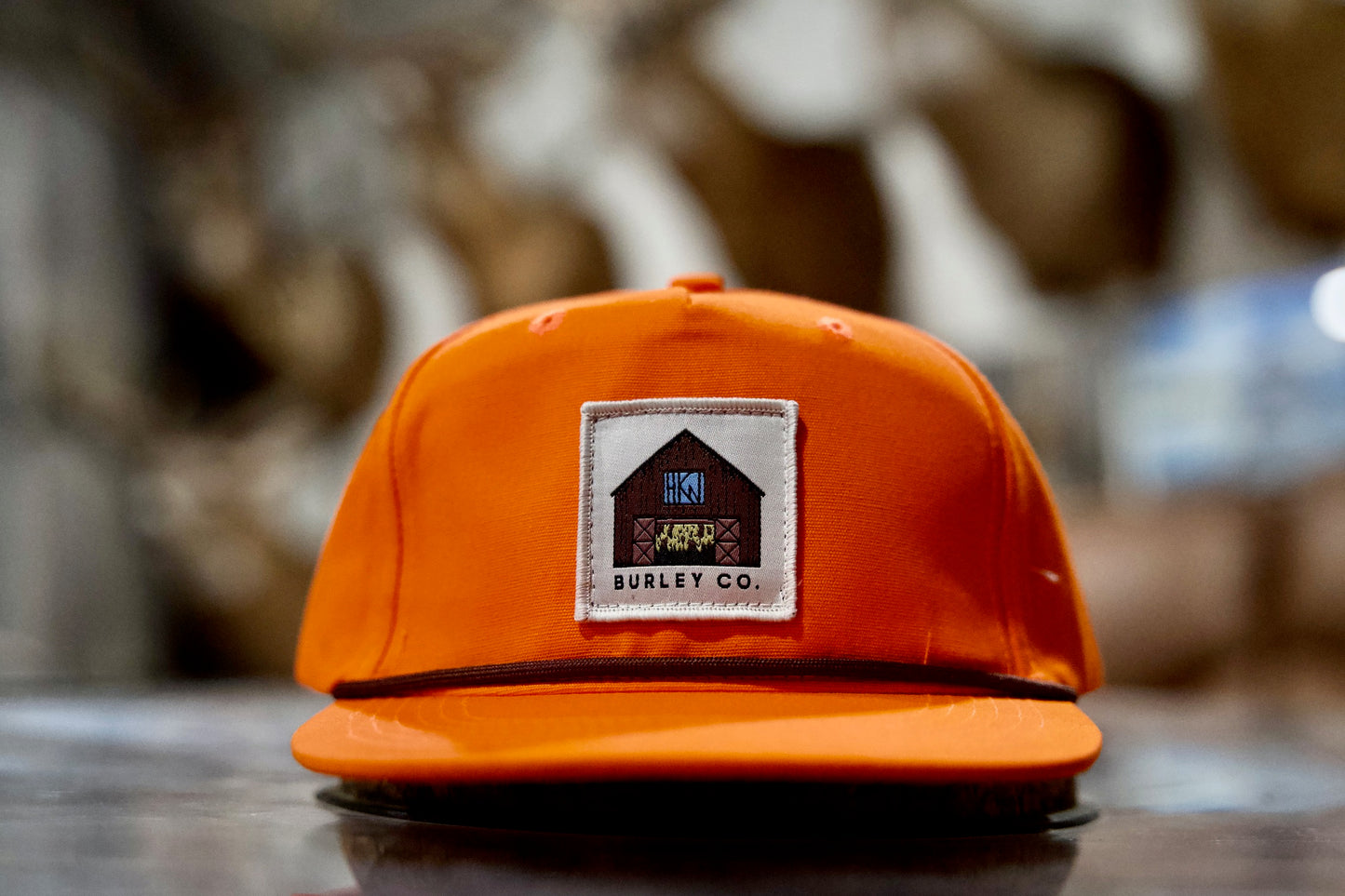 Blaze Orange Rope Hat