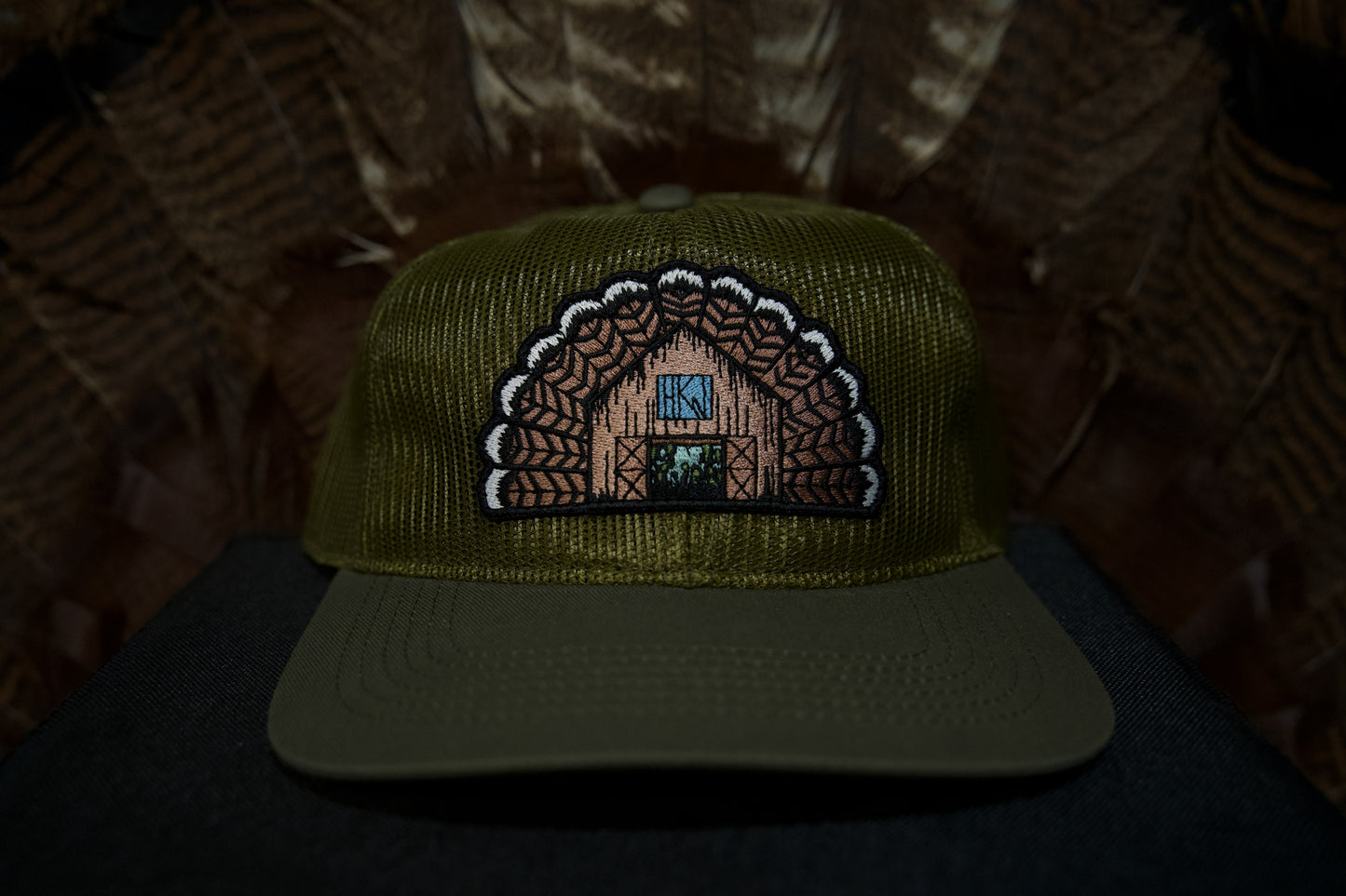 Olive Green All Mesh Hat